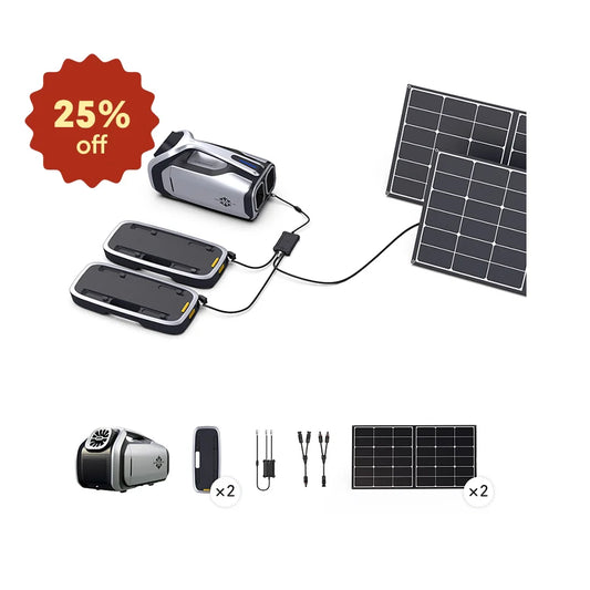 Mark 2 Combo (2 Batteries & Solar Panels*2)