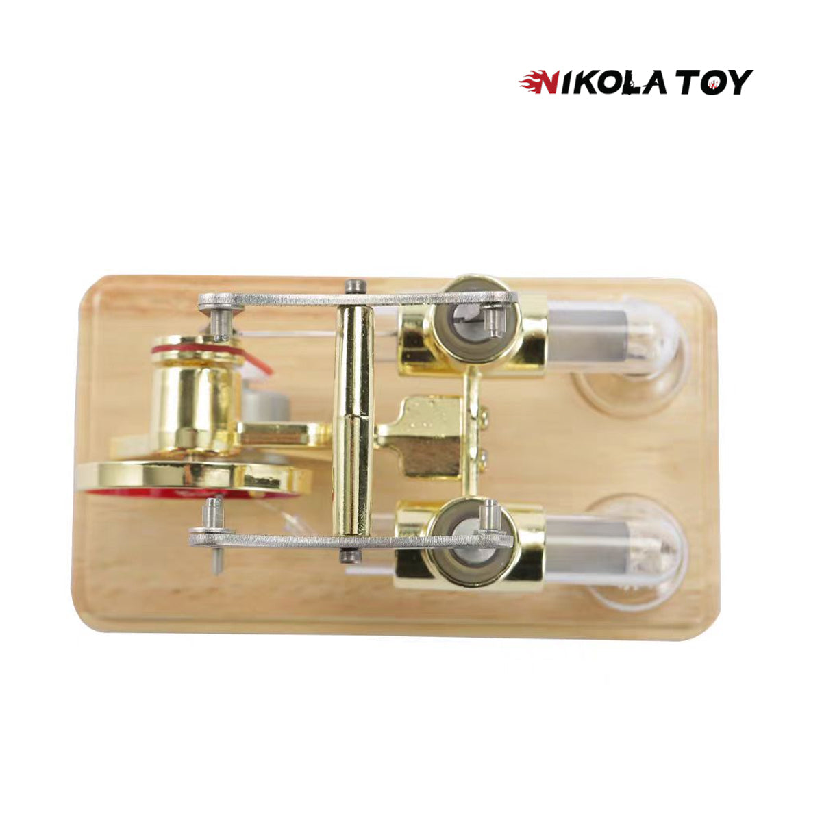 Bamboo Based Twin Cylinder Stirling Engine