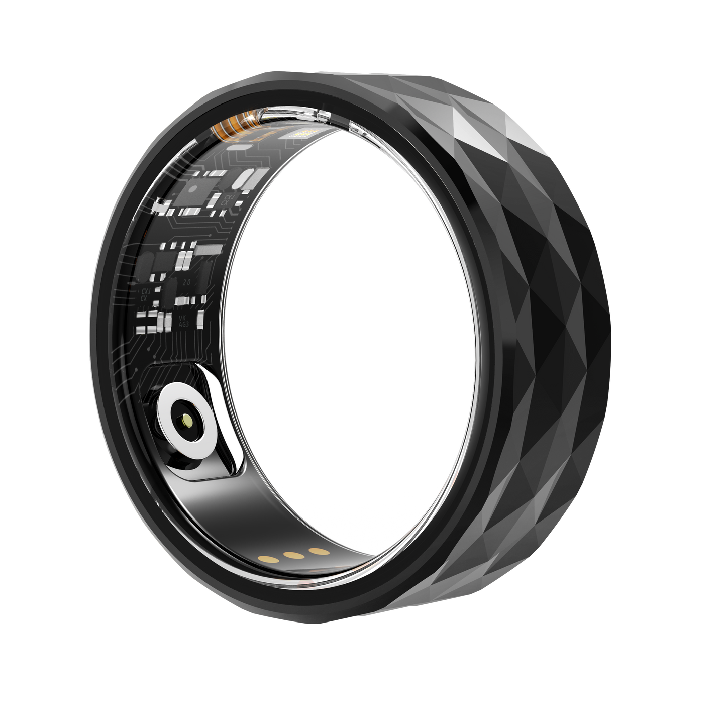 R12 Smart Rings for Men Women Fitness Ring Heart Rate Monitor Sleep Tracker Health Ring Pedometer Calories Step Counter IP68 Waterproof Fitness Tracker