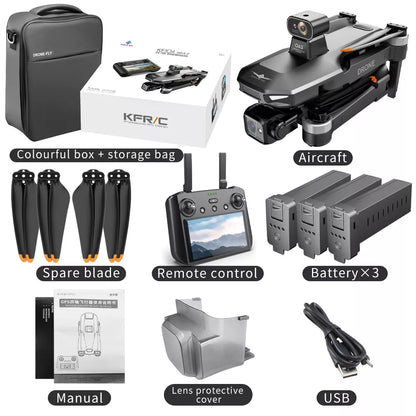 KF104 MAX2 NEW 8K Drone EIS Camera 3-Axis Gimbal Intelligent Obstacle Avoidance 5G GPS Quadcopter with Screen Remote control