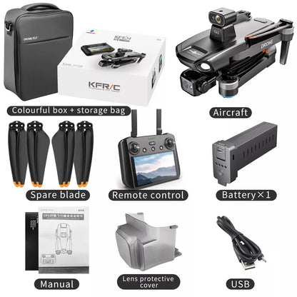 KF104 MAX 3-Axis Gimbal 8K Drone EIS Camera Intelligent Obstacle Avoidance 5G GPS Quadcopter with Screen Remote control