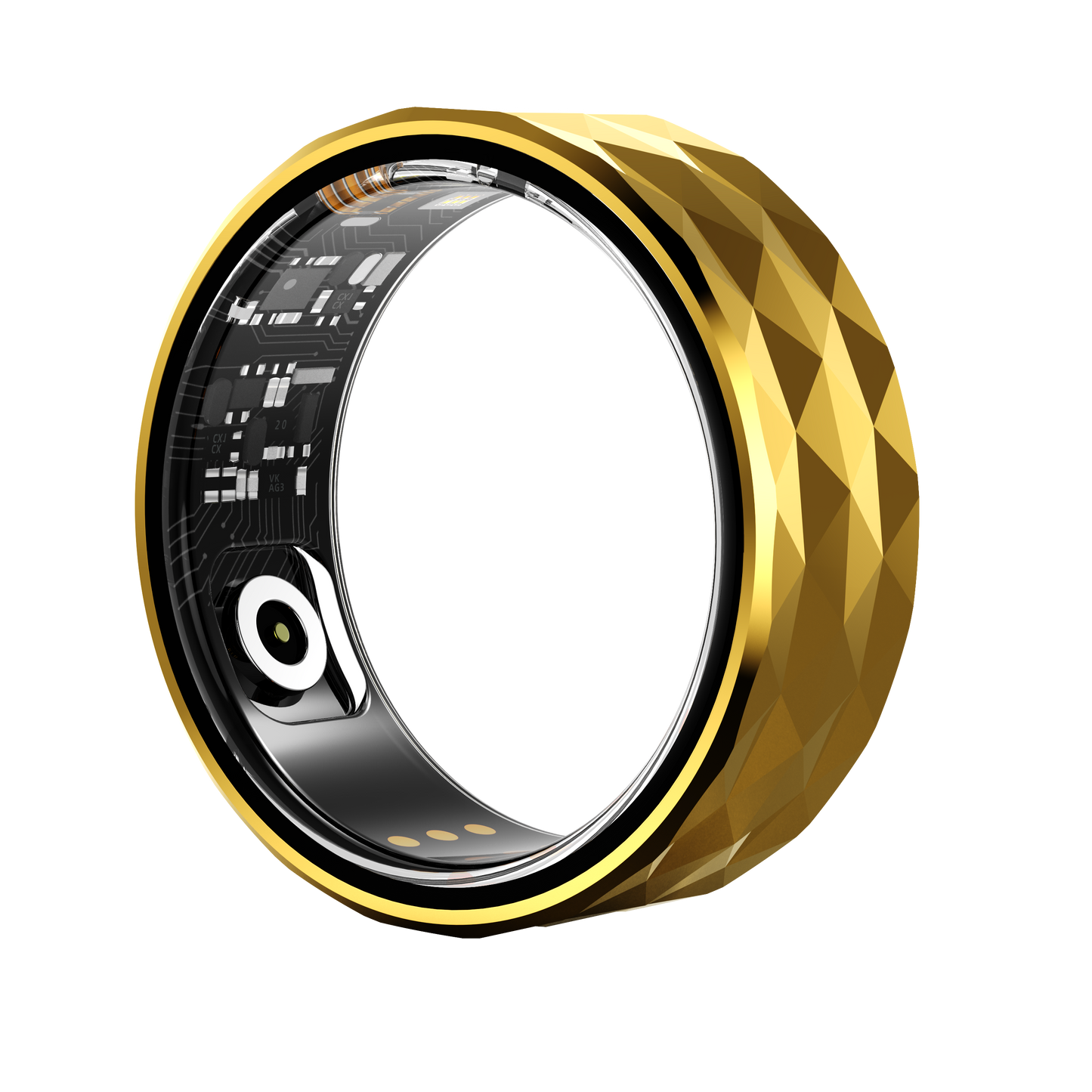 R12 Smart Rings for Men Women Fitness Ring Heart Rate Monitor Sleep Tracker Health Ring Pedometer Calories Step Counter IP68 Waterproof Fitness Tracker