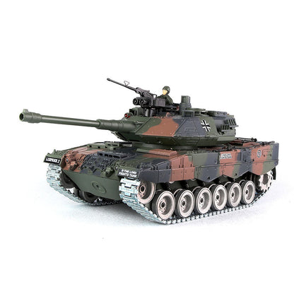 RC Tank German Leopard 2 ZY 822 PRO 1:18 RC Car Metal Track Metal Road Wheels Electric Battle RC Tank Toy