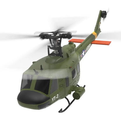 YXZNRC F07 UH1D Huey Helicopter 6-Axis Gyroscope and Optical Flow Localization 1:34 RC Helicopter