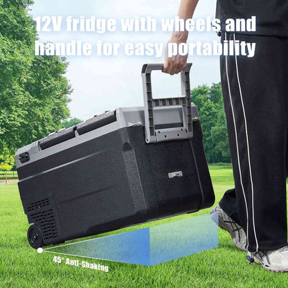 BODEGACOOLER 12 Volt Car Refrigerator Dual Zone Dual Doors 36QT