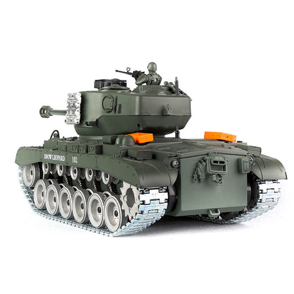 RC Tank US M26 Pershing ZY 814 PRO 1:18 RC Car Metal Track Metal Road Wheels Electric Battle RC Tank Toy