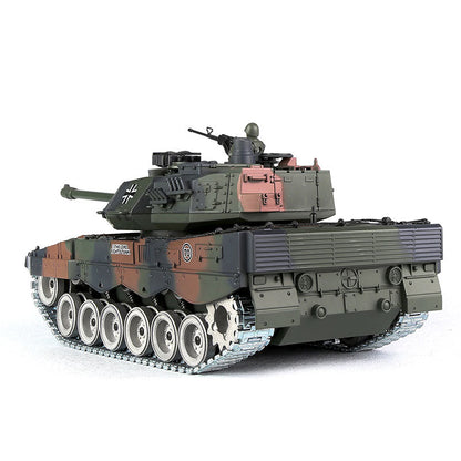 RC Tank German Leopard 2 ZY 822 PRO 1:18 RC Car Metal Track Metal Road Wheels Electric Battle RC Tank Toy