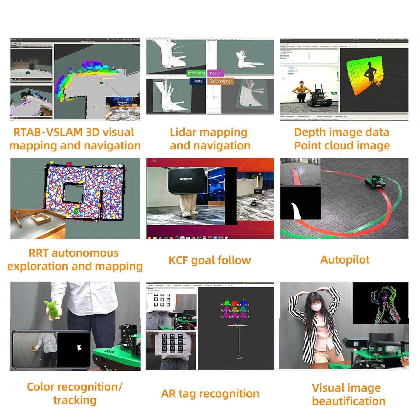 Yahboom ROS Transbot STEM Education Python Programming Robot with Lidar Depth camera MoveIt 3D mapping for Raspberry Pi