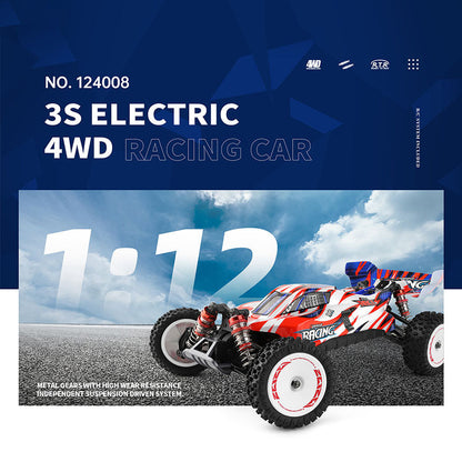 WLtoys 124008 Brushless RC Car 1:12 4WD Professional High Speed 60KM/H Off-Road Drift Racing Car