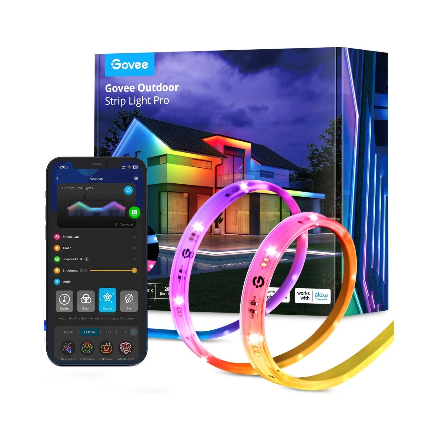 Refurbished Govee RGBICWW Outdoor LED Strip Lights