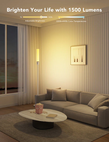 Refurbished Govee RGBICWW Cylinder Floor Lamp