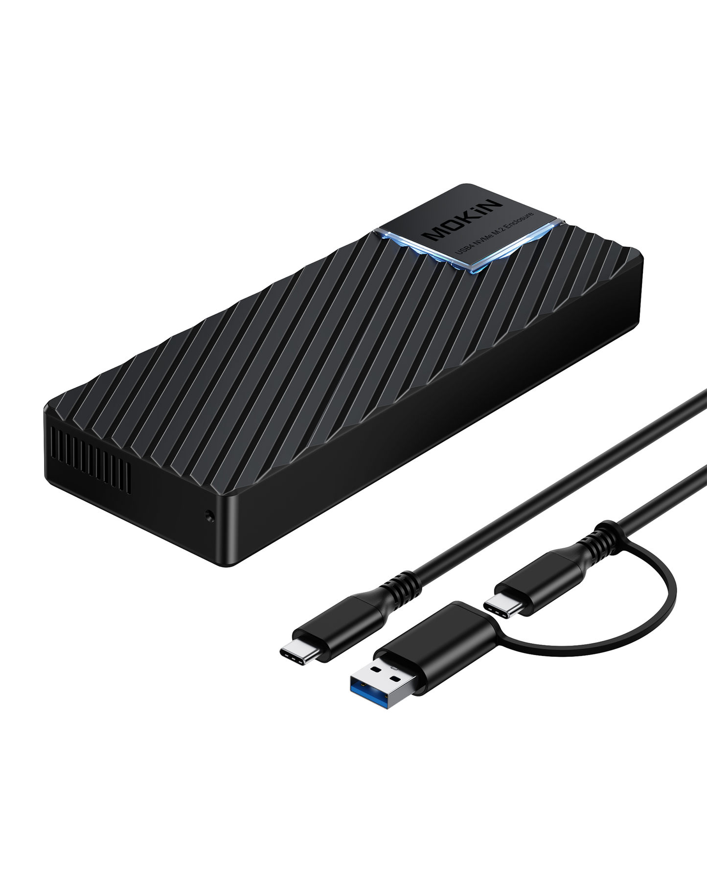 MOKiN 40Gbps M.2 NVMe Enclosure with Cooling Fan For MacBook