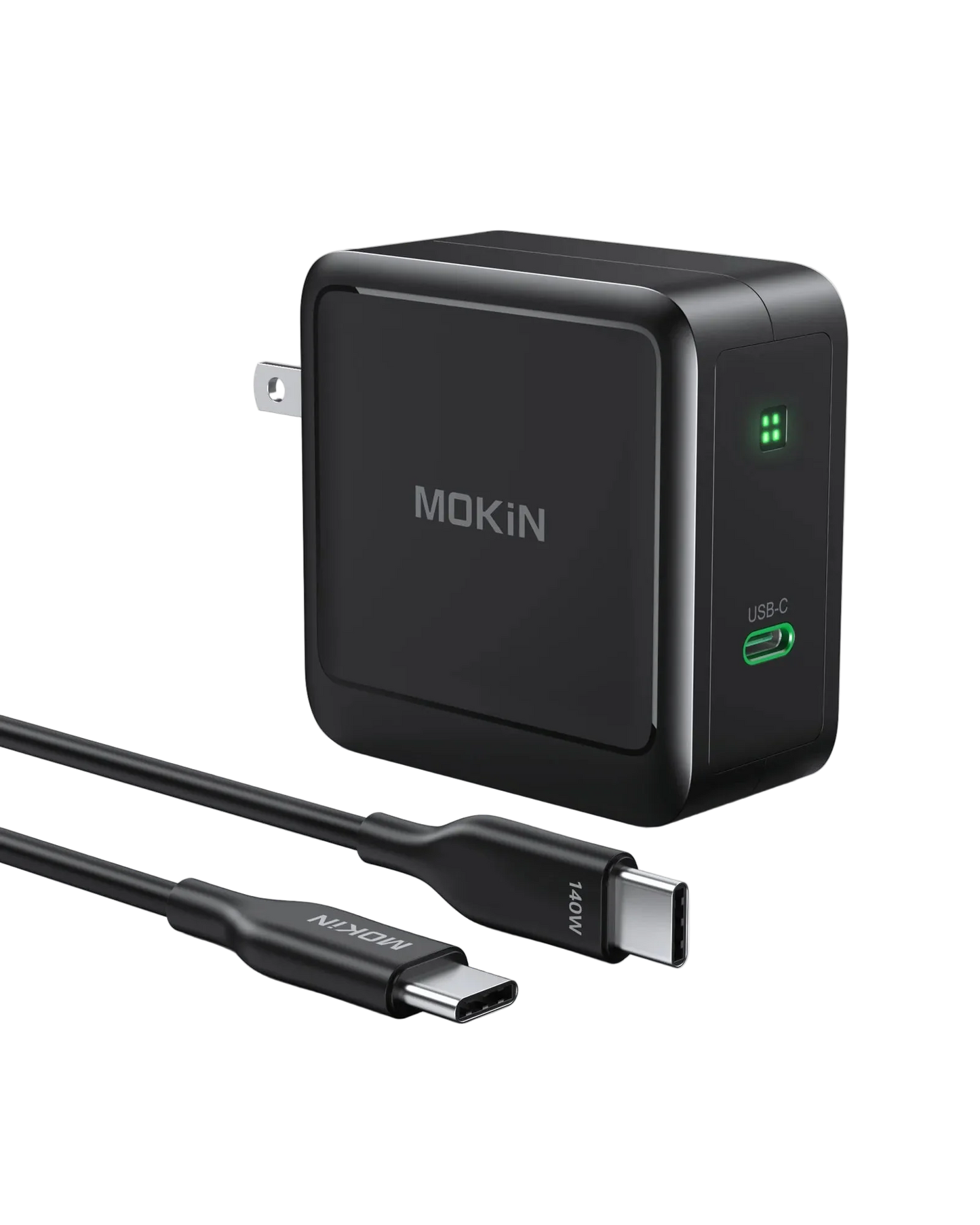 MOKiN 140W USB-C Charger - Fast Charging for iPhones, Laptops, Tablets