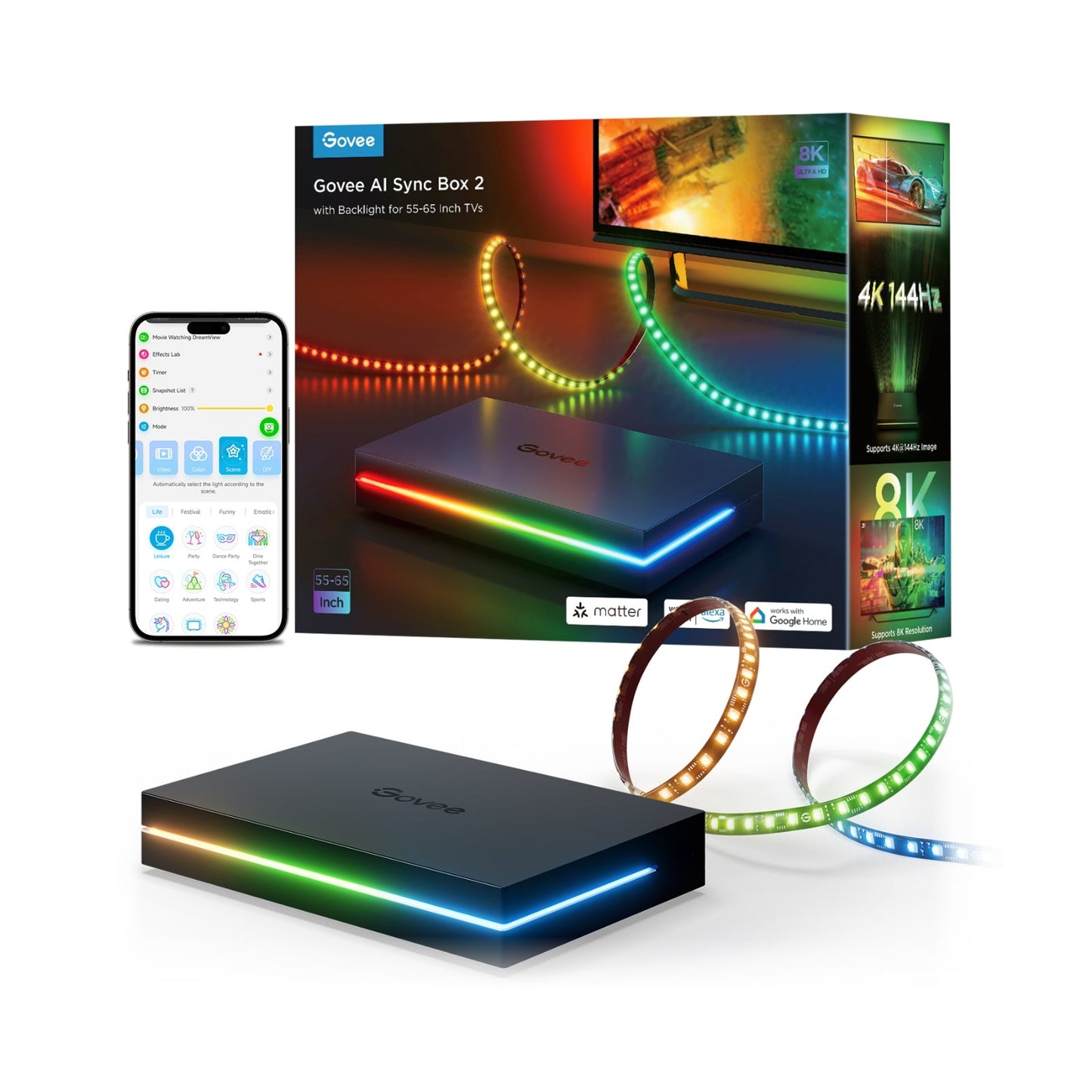 Refurbished Govee AI Sync Box Kit 2
