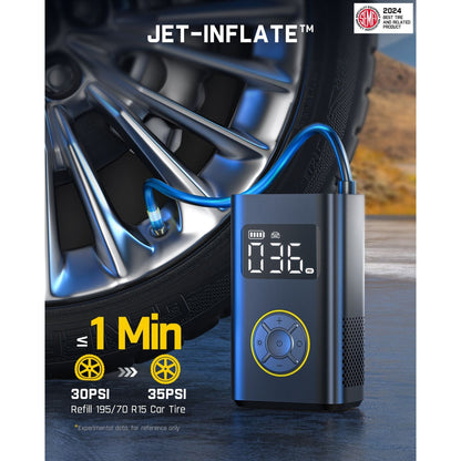 Fanttik X9 Pro Tire Inflator and Potent T10 1800 Amp Jump Starter