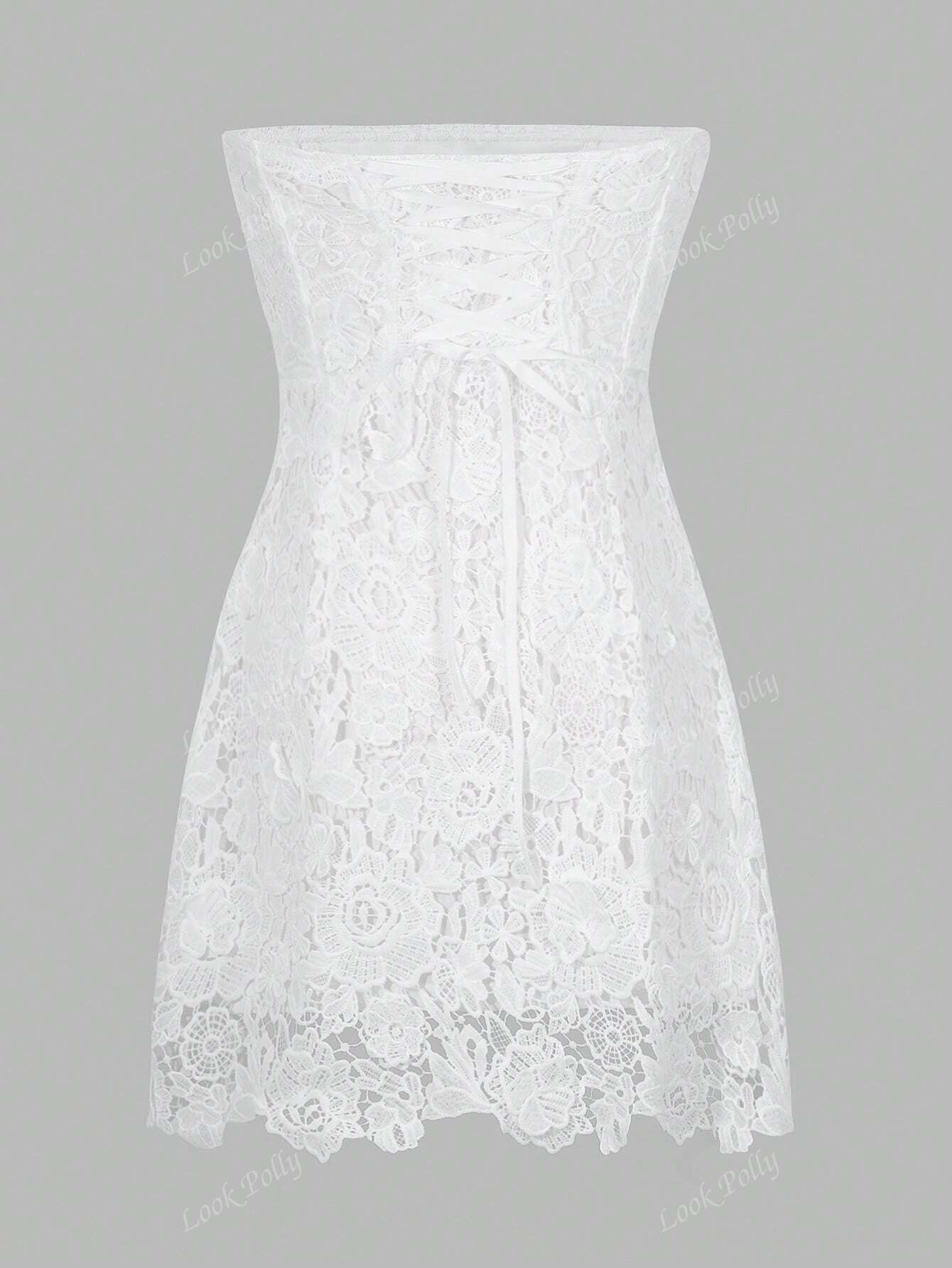 Elegant, Sexy French Style White Strapless Bodycon Short Dress For Weddings, Parties, And Formal Events