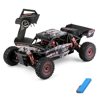 WLtoys 124016 4WD RC Car High Speed 75KM/H 1:12 2.4G Brushless Motor Desert Off-Road Car Metal Chassis