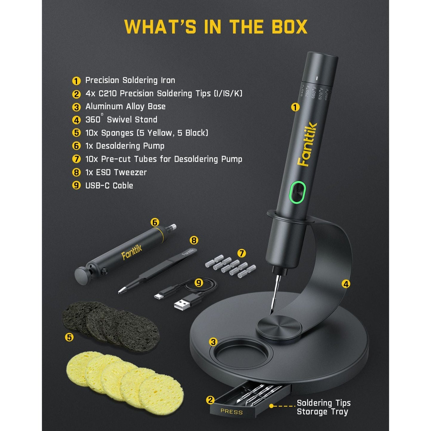 Fanttik T1 Max Soldering Iron Kit