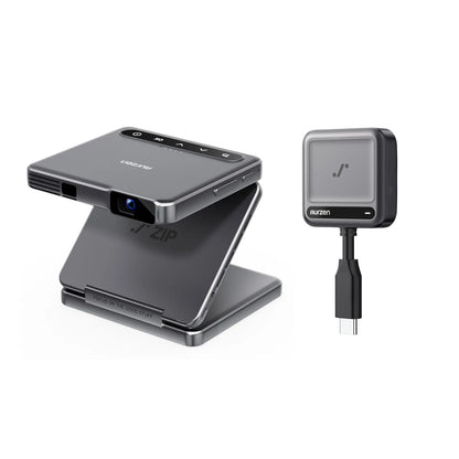 Aurzen ZIP Tri-Fold Portable Mini Projector