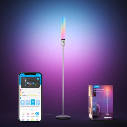 Refurbished Govee RGBICWW Cylinder Floor Lamp