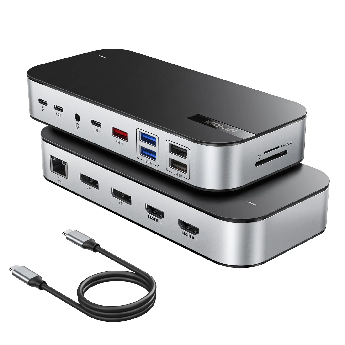 MOKiN 16 IN 1 USB-C Docking Station With 8K@60Hz