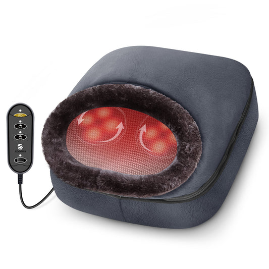 Comfier Shiatsu Foot Massager with Heat,Electric Heated Foot Warmer for Plantar Fasciitis, Neuropathy, Foot Stress Relief CF-5202S
