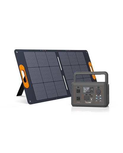 ALLWEI PPS600-1 Portable Power Station 500W 512Wh, compatible with 100W solar panels