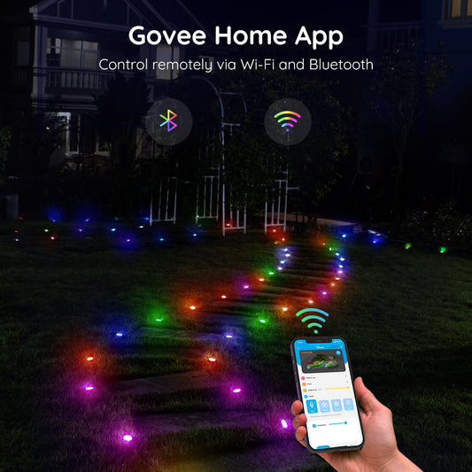 Refurbished Govee RGBIC Wi-Fi + Bluetooth Outdoor Ground Lights