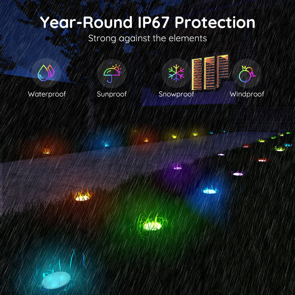 Govee RGBIC Wi-Fi + Bluetooth Outdoor Ground Lights