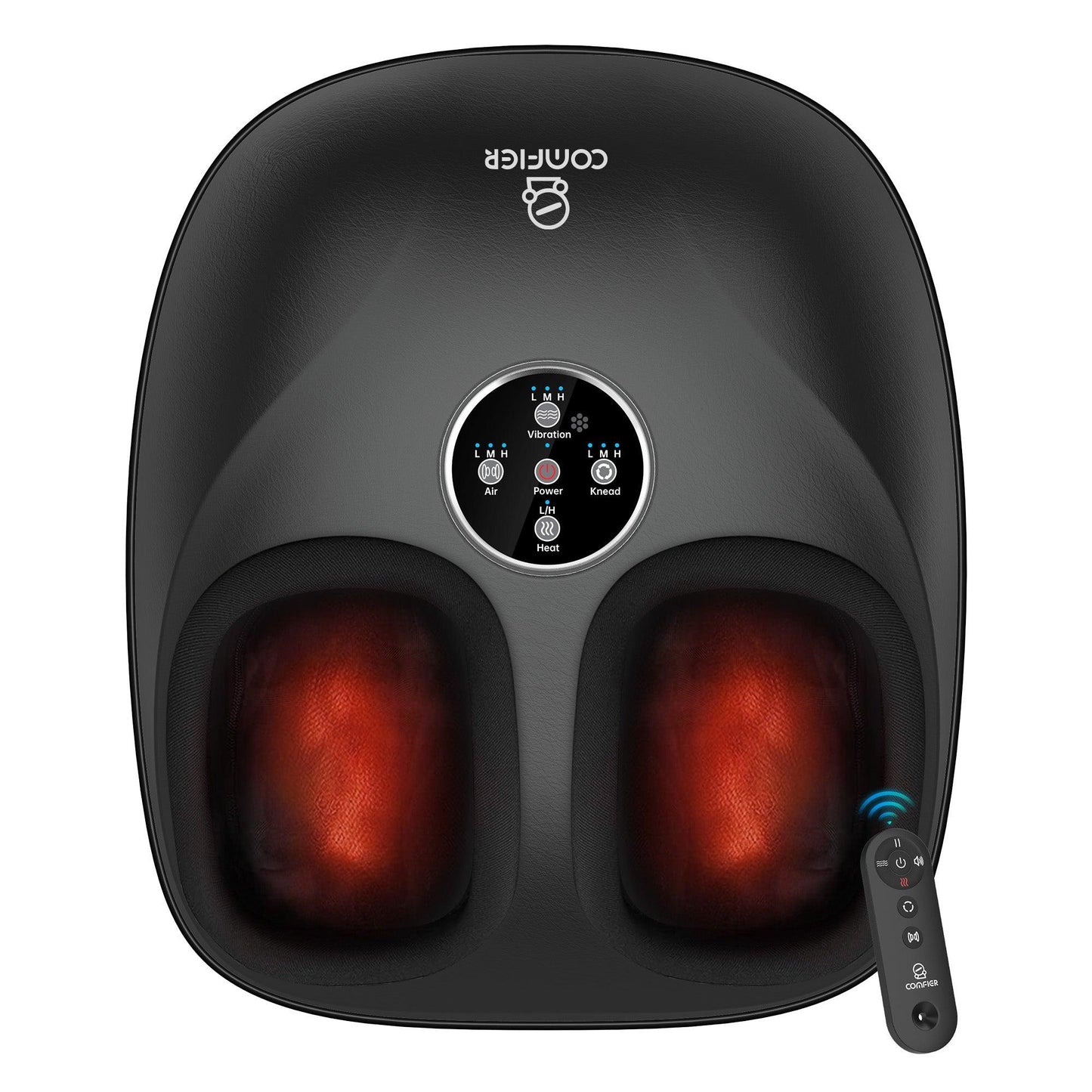 Comfier 2025 Upgraded Shiatsu Foot Massager Machine with Remote, Deep Kneading Feet Massager with Heat CF-5003RC