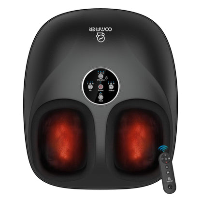 Comfier 2025 Upgraded Shiatsu Foot Massager Machine with Remote, Deep Kneading Feet Massager with Heat CF-5003RC