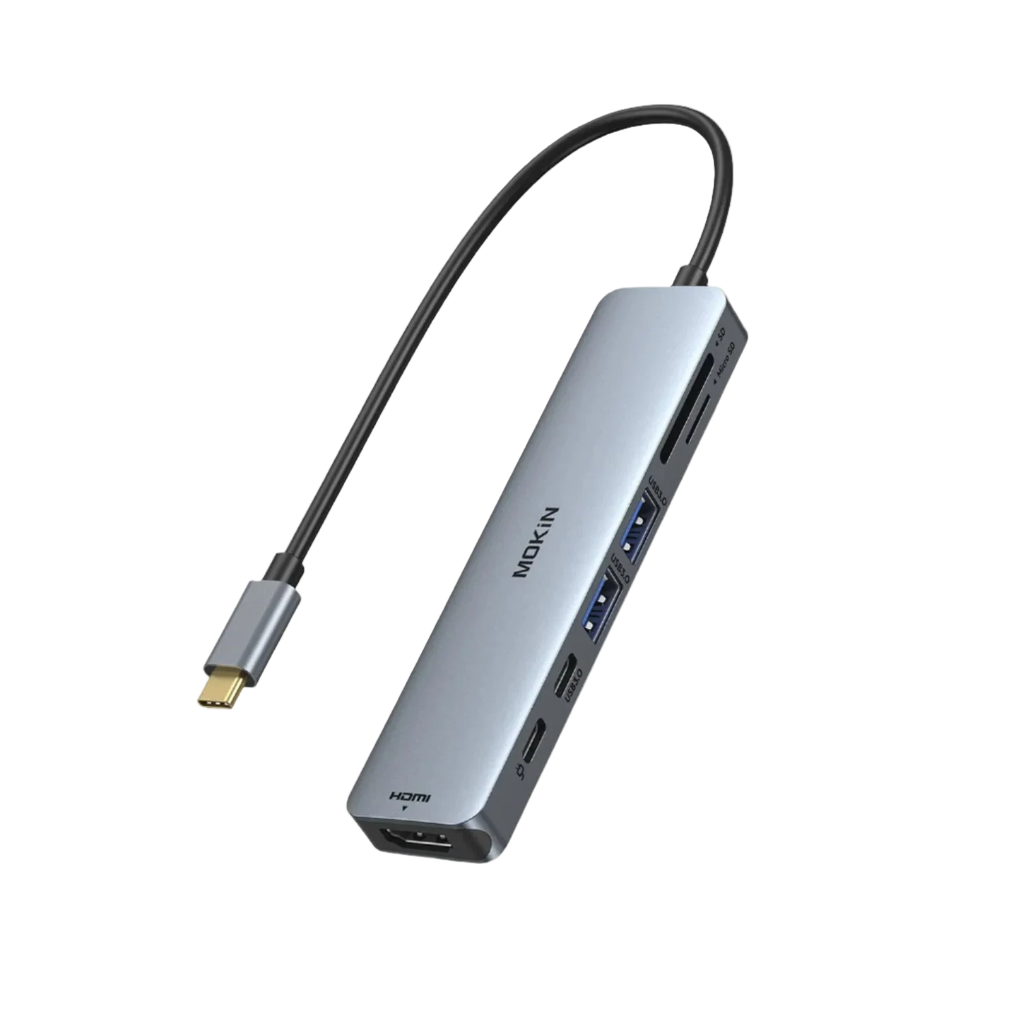 MOKiN 7-in-1 USB-C Hub for Everyday Use and On-the-Go Productivity