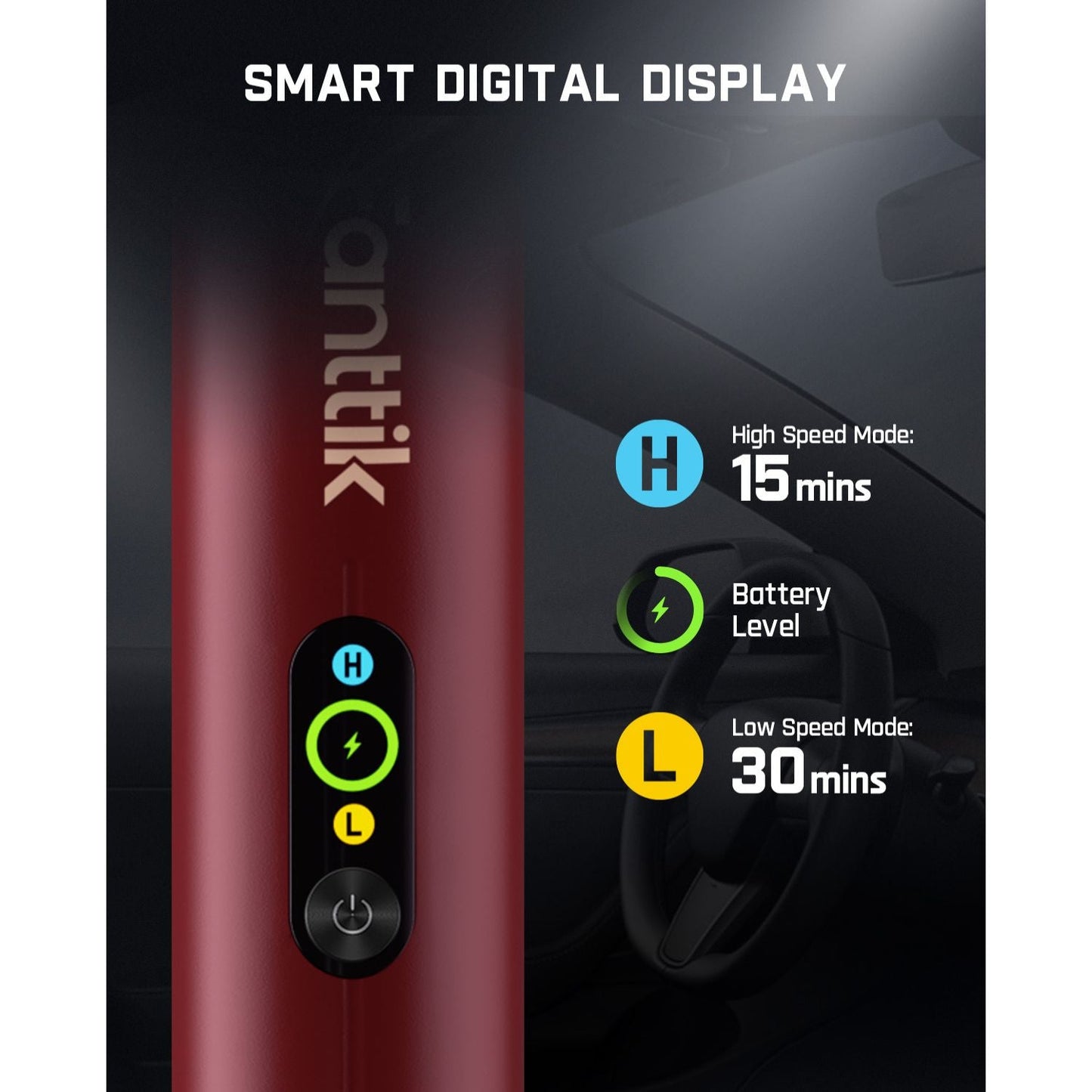 Fanttik Slim V10 APEX Cordless Car Vacuum