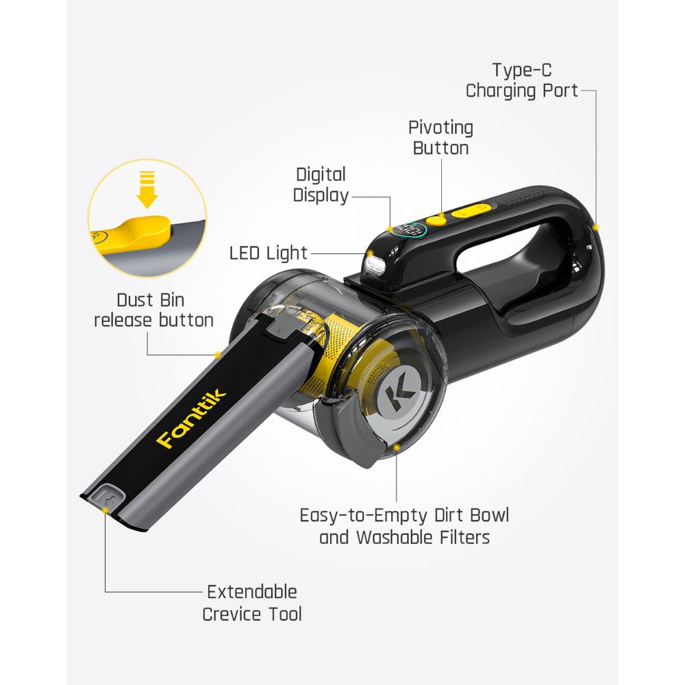 Fanttik X8 APEX EV Tire Inflator and V10 APEX Foldable Car Vacuum