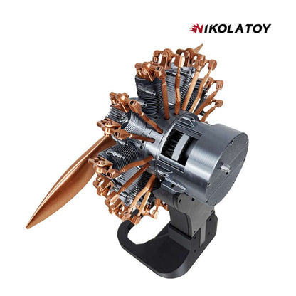 Highly Restored 9-Cylinder Radial Engine Model