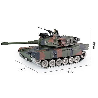 RC Tank US M1A2 ZY 817 PRO 1:18 RC Car Metal Track Metal Road Wheels Electric Battle RC Tank Toy