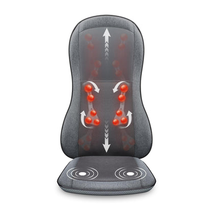 Comfier 2D/3D Shiatsu Full Back Massage Seat Cushion with Heat CF-2913