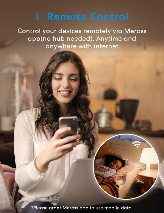 مصباح LED ذكي من Meross، MSL100HK، عبوة من قطعتين (إصدار الاتحاد الأوروبي)