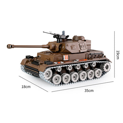RC Tank Germany lV ZY 826 PRO 1:18 RC Car Metal Track Metal Road Wheels Electric Battle RC Tank Toy