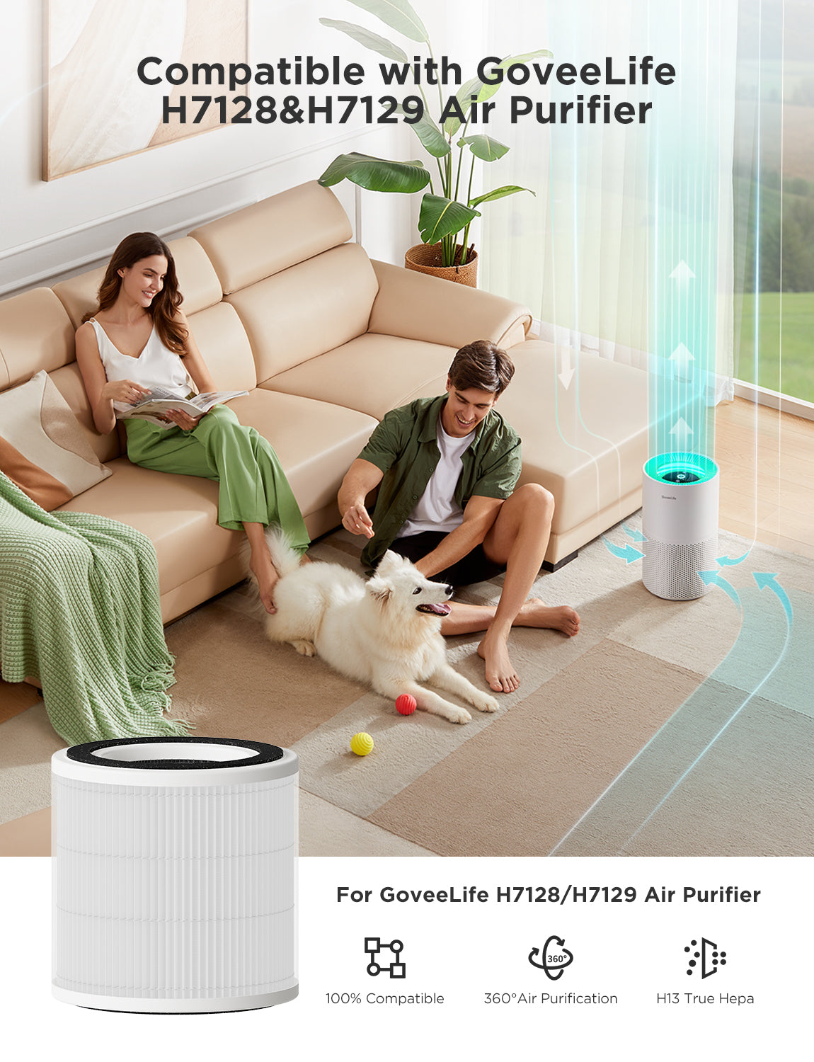 Refurbished GoveeLife Smart Air Purifier 2 Pro