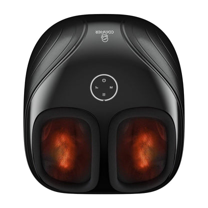 Comfier Foot Massager Machine with Heat, Shiatsu, Keading Rolling Compression Feet Massager CF-5003-EU