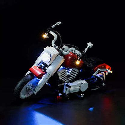 Kit de luces LEGO Harley-Davidson® Fat Boy® n.° 10269 (rueda azul)