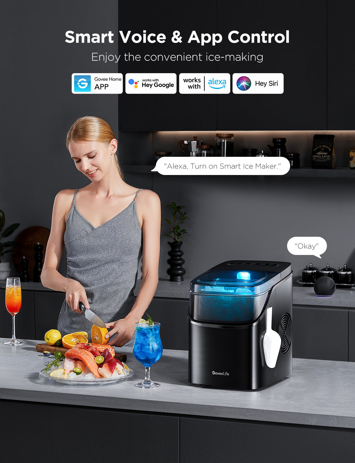 Refurbished GoveeLife Smart Countertop Ice Maker 1s