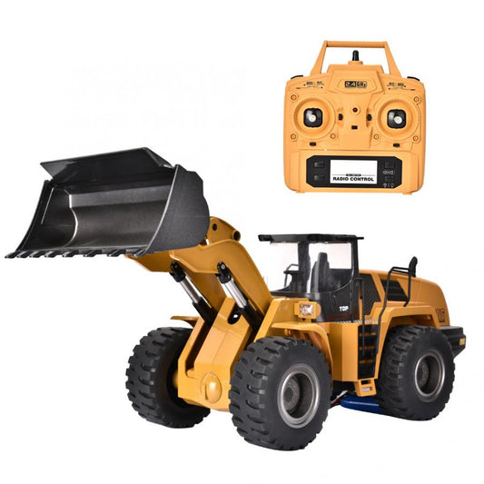 Huina 1583 Alloy Bulldozer Excavator 2.4G 10CH 1:14 Engineering Construction RC Car