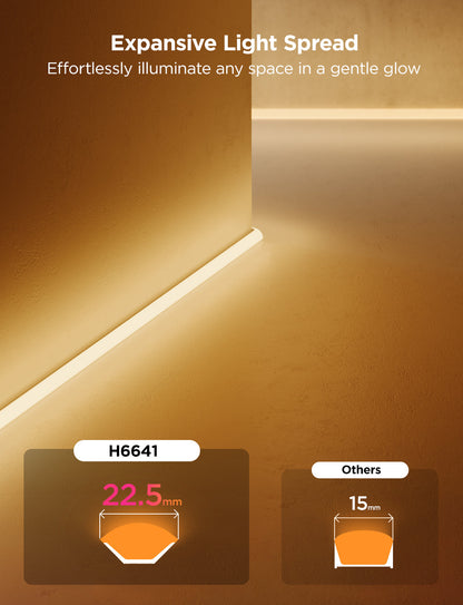 Refurbished Govee Neon Rope Light for Wall Lining