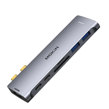 MOKiN 7‑in‑2 USB‑C Adapter for MacBook Pro