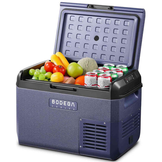 Bodegacooler Electric Cooler Portable Fridge Freezer IPX4 Rating Water Resistant 26/65qt