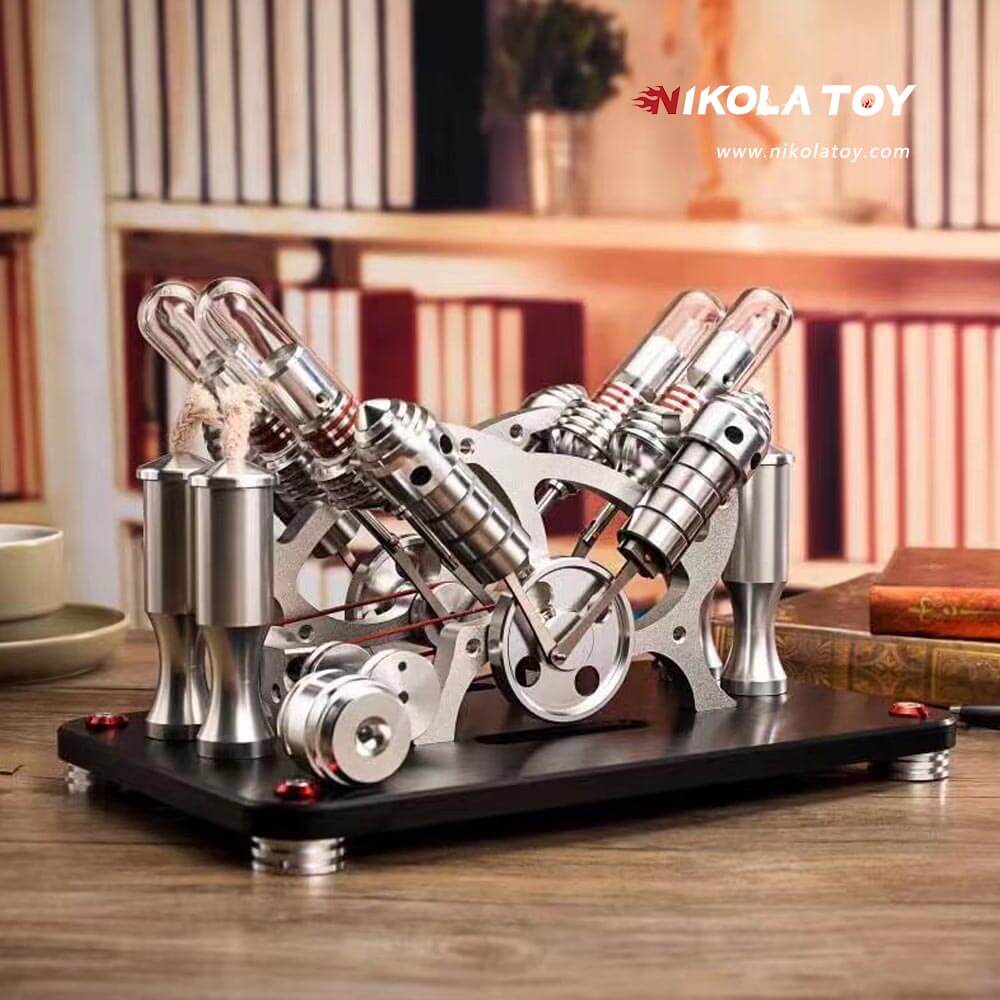 Stirling Engine V4 Model