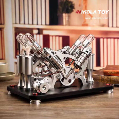 Stirling Engine V4 Model