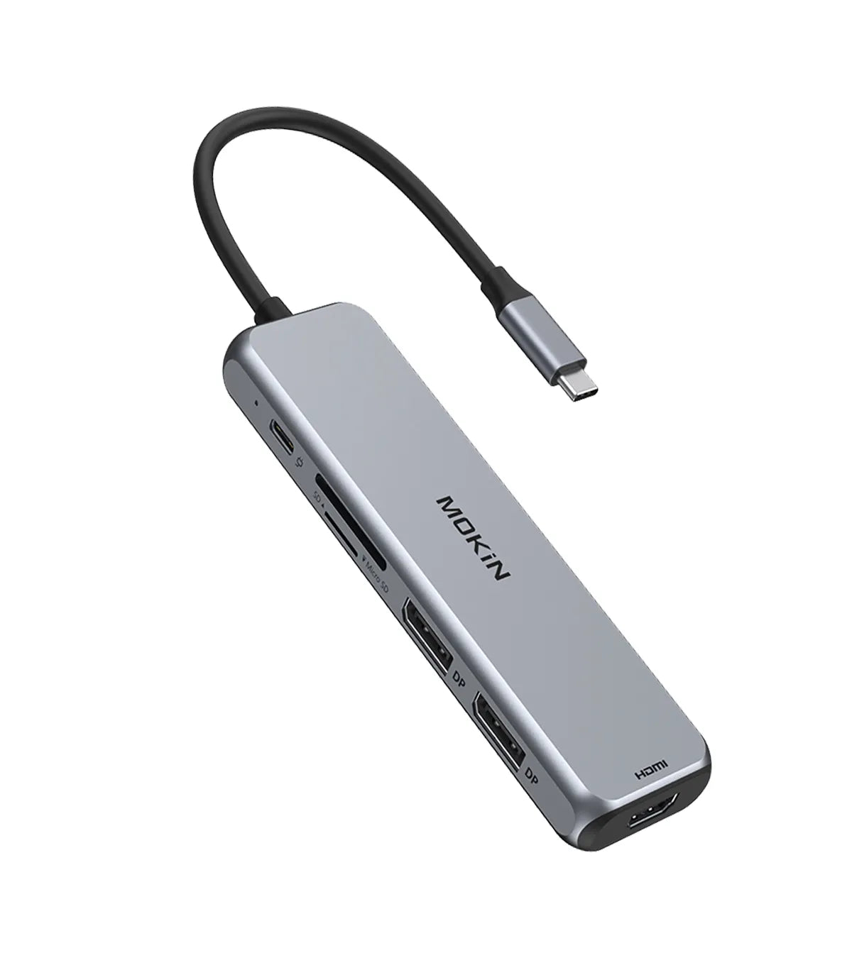 MOKiN 9 IN 1 USB-C Hub Dongle with Dual Displayport